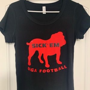 Customized UGA “Sick’em” Wmns Bulldogs shirt